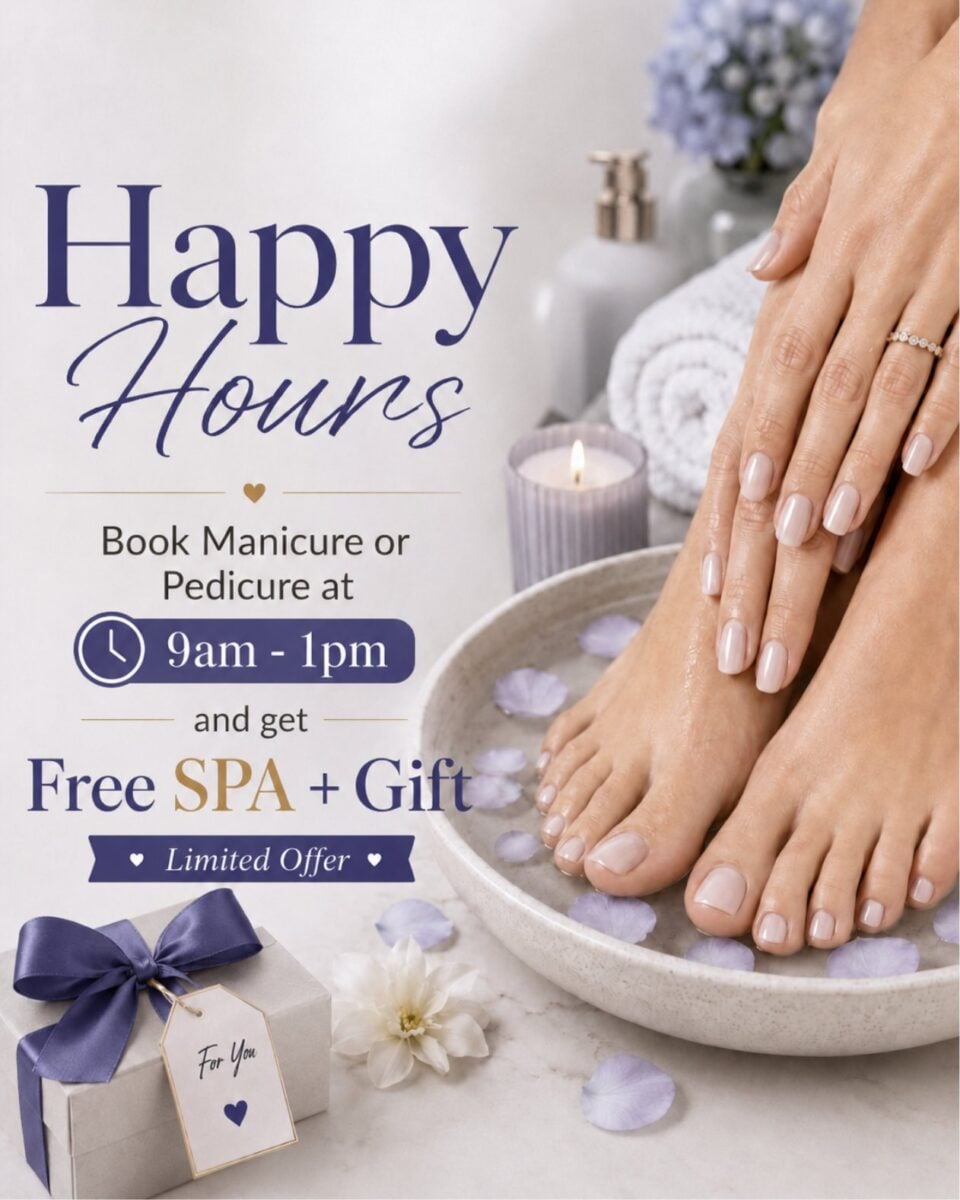 happy hours for nail spa