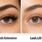 lash extension vs lash lift real example